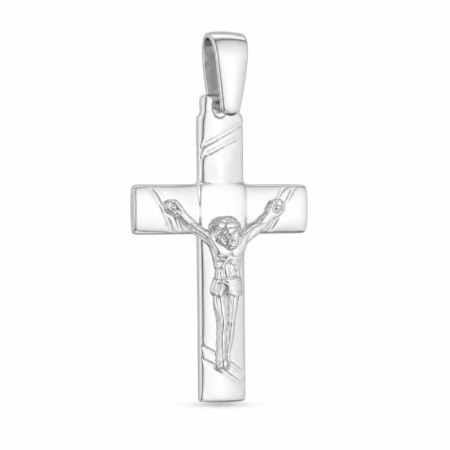 Ezüst medál - kereszt Jézussal | Argento-ekszer.hu