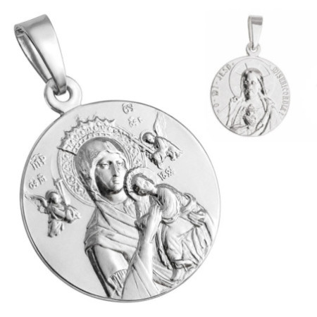 Ezüst medál - Mindenkor Segítő Szűzanya | Argento-ekszer.hu