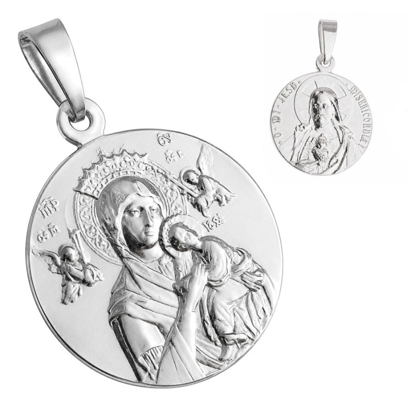 Ezüst medál - Mindenkor Segítő Szűzanya | Argento-ekszer.hu