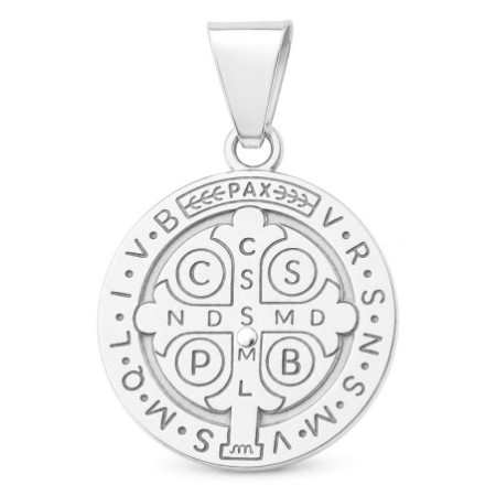 Ezüst medál - Szent Benedek-érem | Argento-ekszer.hu