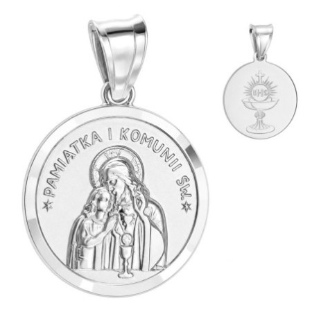Ezüst medál - első szentáldozás emléke | Argento-ekszer.hu