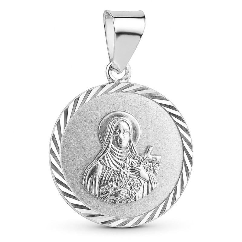 Ezüst medál - Lisieux-i Szent Teréz | Argento-ekszer.hu