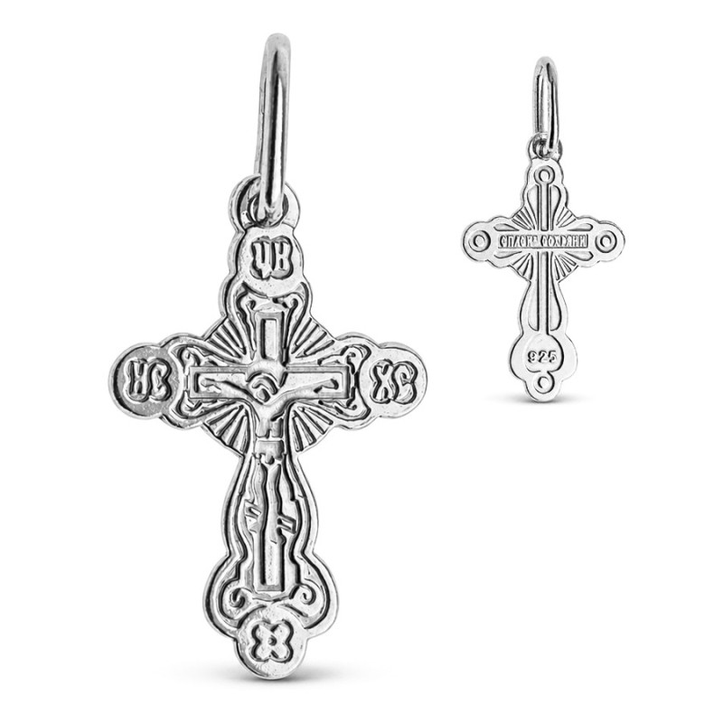 Ezüst medál - ortodox kereszt | Argento-ekszer.hu
