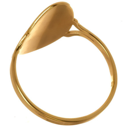 Aranyozott ezüst gyűrű - kézi gravírozással | Argento-ekszer.hu