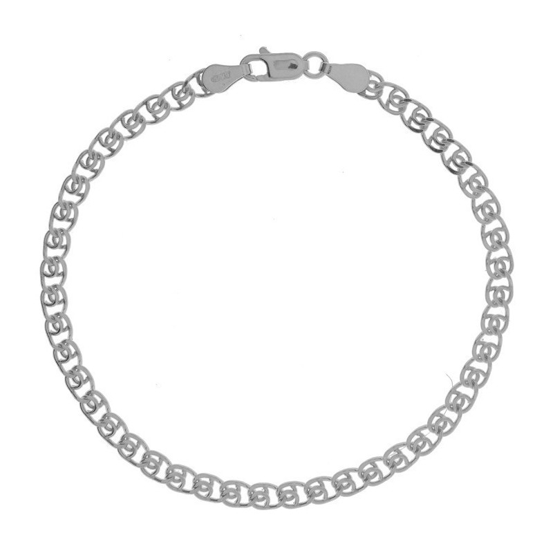 Ezüst karkötő - Love minta, szélessége 4 mm | Argento-ekszer.hu