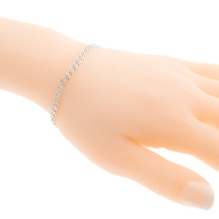 Ezüst karkötő - Love minta, szélessége 4 mm | Argento-ekszer.hu