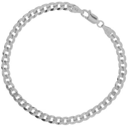 Ezüst karkötő - Pancer minta, szélessége 4 mm | Argento-ekszer.hu