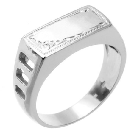 Ezüst gyűrű - pecsétgyűrű, kézi gravírozással | Argento-ekszer.hu