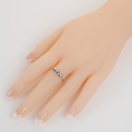 Ezüst gyűrű - szív | Argento-ekszer.hu