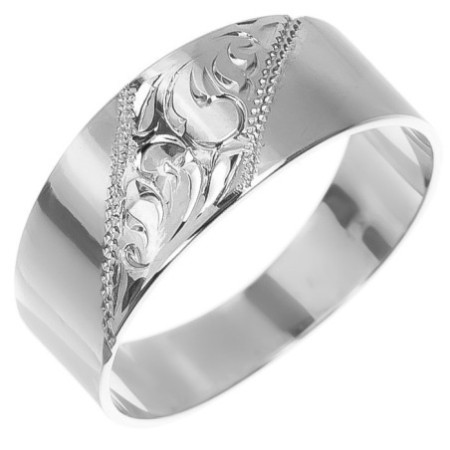 Ezüst gyűrű - kézi gravírozással | Argento-ekszer.hu