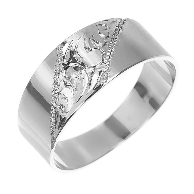 Ezüst gyűrű - kézi gravírozással | Argento-ekszer.hu Ezüst gyűrű - kézi gravírozással | Argento-ekszer.hu