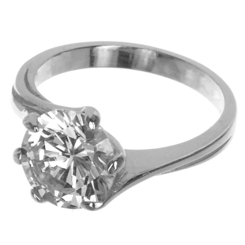 Ezüst gyűrű - átlátszó kerek cirkónia | Argento-ekszer.hu Ezüst gyűrű - átlátszó kerek cirkónia | Argento-ekszer.hu