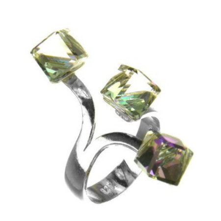 Ezüst gyűrű - Swarovski-kristályok | Argento-ekszer.hu