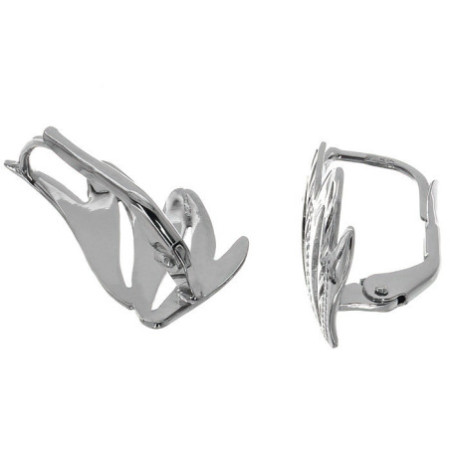 Ezüst fülbevaló - kézi gravírozással | Argento-ekszer.hu