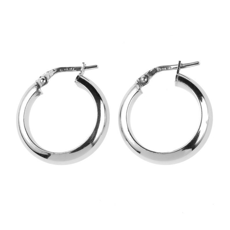 Ezüst karika fülbevaló - átmérője 20 mm | Argento-ekszer.hu