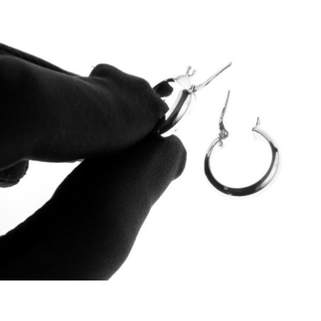 Ezüst karika fülbevaló - átmérője 20 mm | Argento-ekszer.hu
