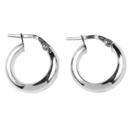 Ezüst karika fülbevaló - kicsi karikák, átmérője 15 mm | Argento-ekszer.hu