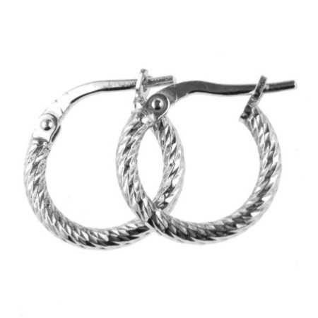 Ezüst karika fülbevaló - kicsi karikák, átmérője 15 mm | Argento-ekszer.hu