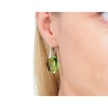 Ezüst fülbevaló - Swarovski-kristály | Argento-ekszer.hu