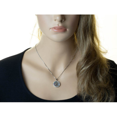 Ezüst medál fényképre - életfa, színes kerek cirkóniák | Argento-ekszer.hu Ezüst medál fényképre - életfa, színes kerek cirkóniák | Argento-ekszer.hu