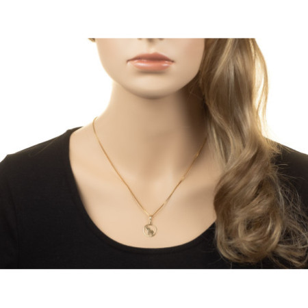 Aranyozott ezüst medál - elefánt | Argento-ekszer.hu