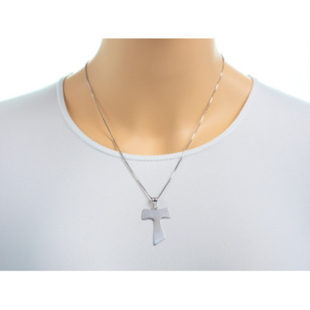 Ezüst medál - kereszt, Tau kereszt | Argento-ekszer.hu