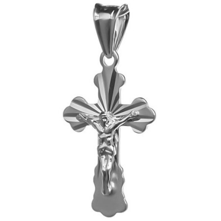 Ezüst medál - kereszt Jézussal | Argento-ekszer.hu