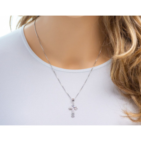 Ezüst medál - kereszt Jézussal | Argento-ekszer.hu