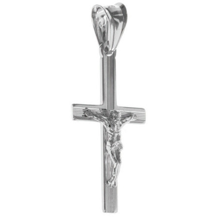 Ezüst medál - kereszt Jézussal | Argento-ekszer.hu