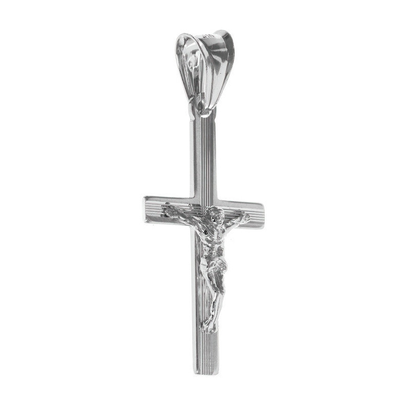 Ezüst medál - kereszt Jézussal | Argento-ekszer.hu