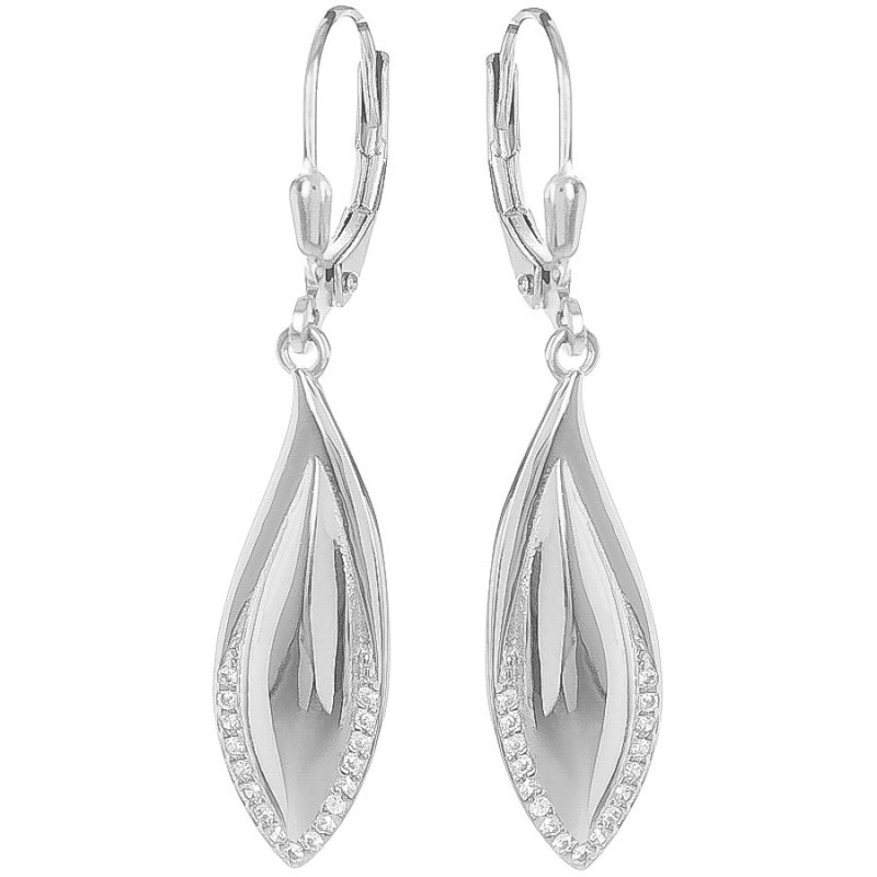 Ezüst fülbevaló - átlátszó kerek cirkóniák | Argento-ekszer.hu Ezüst fülbevaló - átlátszó kerek cirkóniák | Argento-ekszer.hu